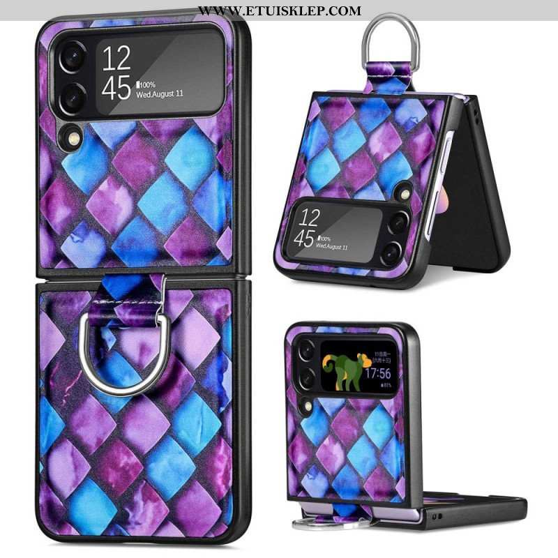 Etui do Samsung Galaxy Z Flip 4 Etui Folio Fantazja Z Pierścionkiem Caseneo